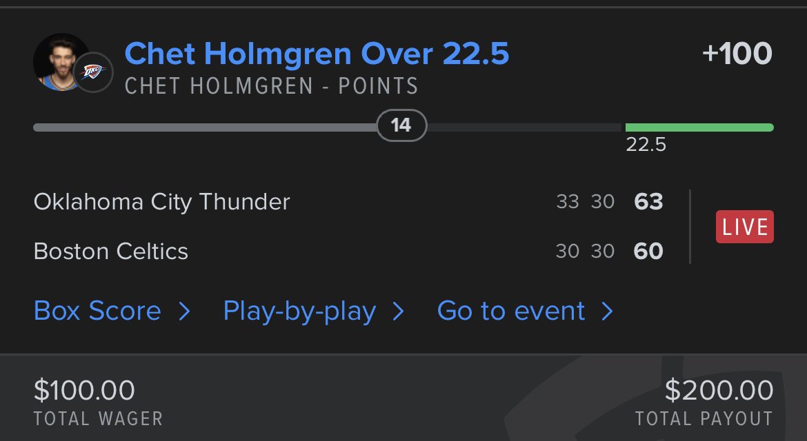 3/12 Pick #3

Chet LIVE points | 1u to win 1u

❤️ if tailing

#GamblingX #SportsBettingX #NBA #ThunderUp