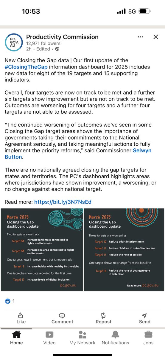 peoplechamp88's tweet image. What is abundantly clear is that Closing the Gap as a policy or even a set of goals is not working. You cannot police states and territories to deliver either. We need new economic solutions and leadership now. 

#ClosingtheGap #NewSolutions @AusPolStats @AlboMP