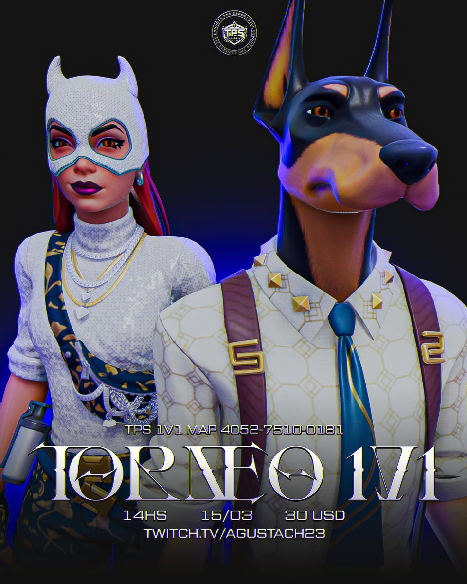 Agustach (@agustachfn) on Twitter photo TACH CUP x TPS🏆
Un torneo abierto para todo el mundo por 30 USD de Prize Pool
El torneo será realizado el sábado 15 de marzo a las 14pm
Requisitos:
Seguir a <a href="/agustachfn/">T6 Agustach</a> <a href="/tpsesportss/">TPS eSports</a>
Like + RT + Mencionar a 2 amigos en los comentarios
Toda la informacion en el discord ⬇️ TACH CUP x TPS🏆
Un torneo abierto para todo el mundo por 30 USD de Prize Pool
El torneo será realizado el sábado 15 de marzo a las 14pm
Requisitos:
Seguir a <a href="/agustachfn/">T6 Agustach</a> <a href="/tpsesportss/">TPS eSports</a>
Like + RT + Mencionar a 2 amigos en los comentarios
Toda la informacion en el discord ⬇️