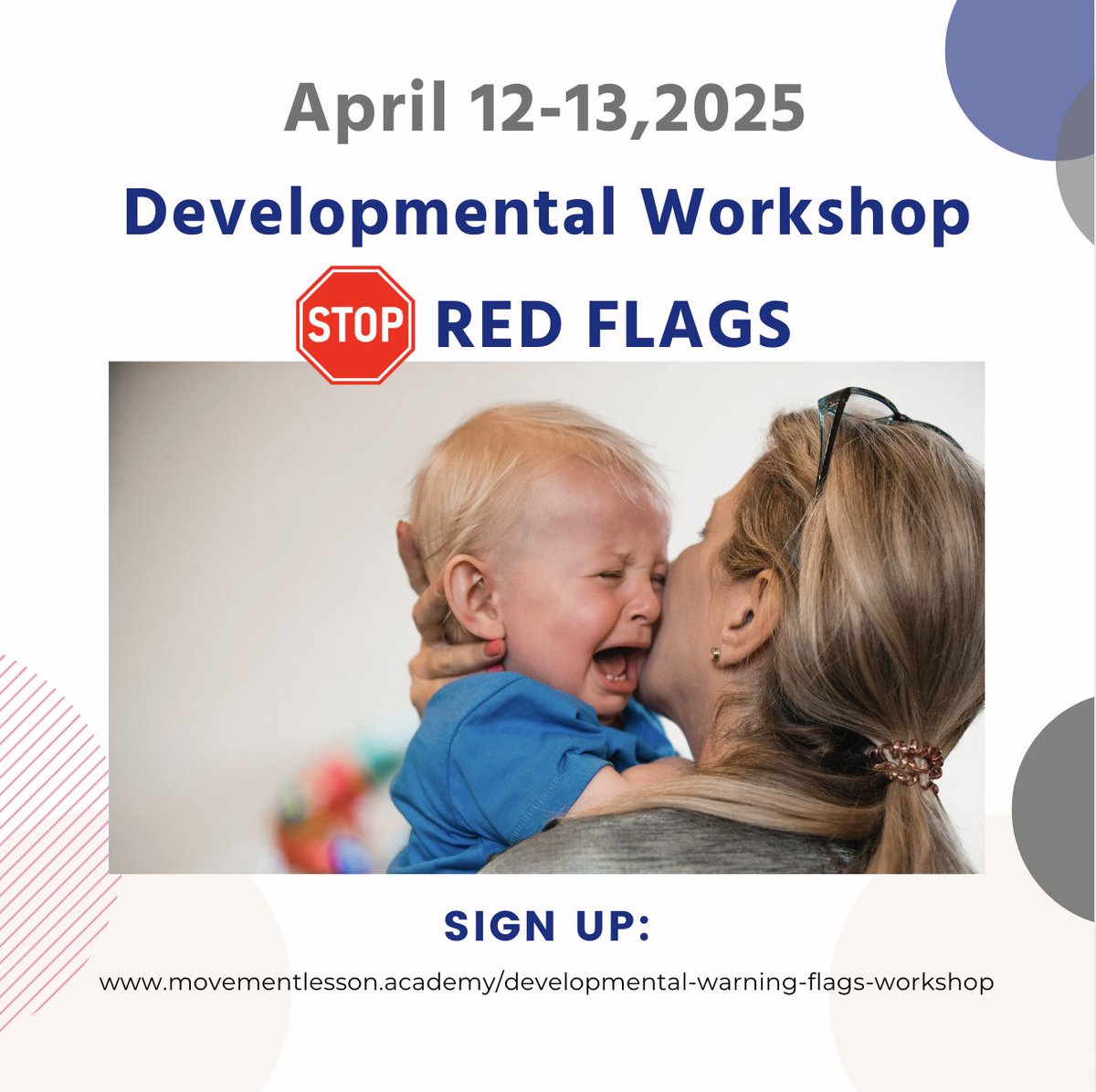 MovementLesson's tweet image. Everyone is telling you not to worry about your baby when you feel like something is off. Get help from professionals who know early developmental warning signs that nobody else knows. Sign up for the workshop here, movementlesson.academy/developmental-…