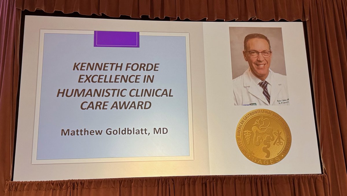MCW Surgery (@mcwsurgery) on Twitter photo Congratulations to <a href="/goldblattmatt/">Matthew Goldblatt</a> on receiving the Kenneth Forde Excellence in humanistic Clinical Care Award, granted to a clinician recognized for excellence in patient care and surgical practice. Well deserved!
<a href="/MCWMIGS/">MCWMIGS</a> <a href="/MedicalCollege/">Medical College of Wisconsin</a> #leadingtheway #SAGES2025 @Sages_updates Congratulations to <a href="/goldblattmatt/">Matthew Goldblatt</a> on receiving the Kenneth Forde Excellence in humanistic Clinical Care Award, granted to a clinician recognized for excellence in patient care and surgical practice. Well deserved!
<a href="/MCWMIGS/">MCWMIGS</a> <a href="/MedicalCollege/">Medical College of Wisconsin</a> #leadingtheway #SAGES2025 @Sages_updates