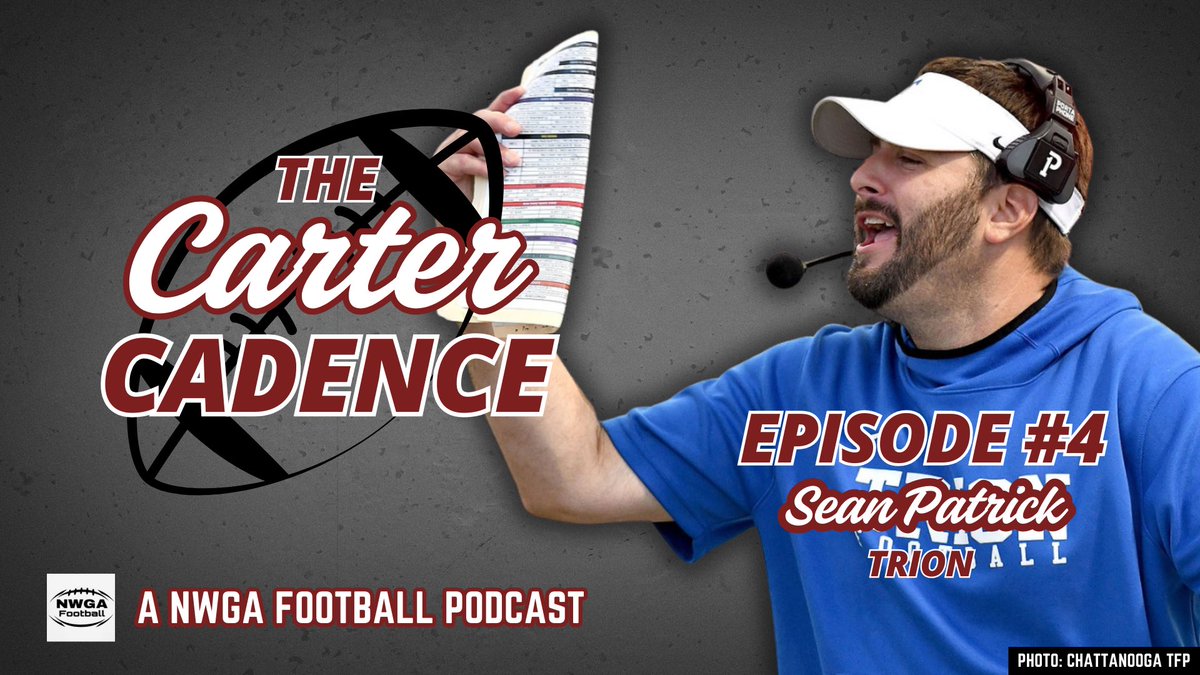 Brooks Carter (@brooksacarter) on Twitter photo TOMORROW: Coach Sean Patrick from <a href="/TrionFootball1/">Trion Football</a> joins The Carter Cadence!
Plus our weekly player spotlight and NWGA Throwback player series! TOMORROW: Coach Sean Patrick from <a href="/TrionFootball1/">Trion Football</a> joins The Carter Cadence!
Plus our weekly player spotlight and NWGA Throwback player series!
