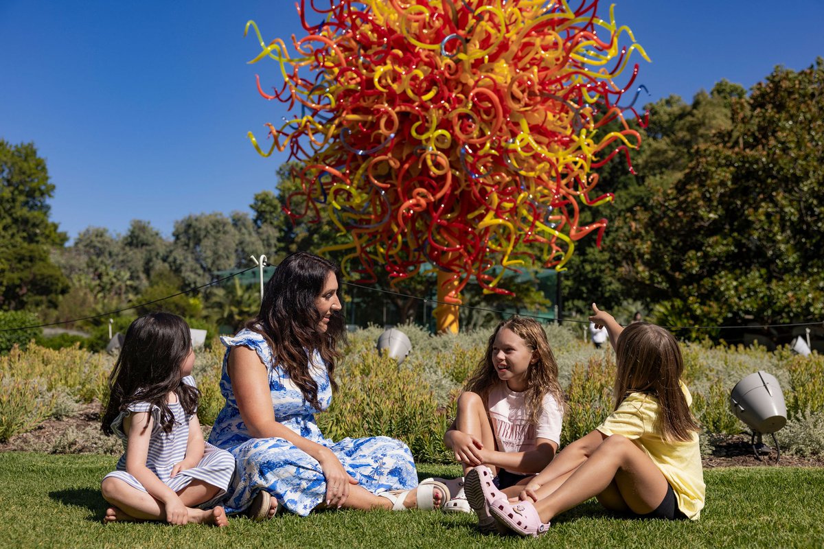 Chihuly exhibition surpasses one million visitors exceeding all expectations: tourism.sa.gov.au/news-articles/…

Image credit:
Dale Chihuly
The Sun, 2014
Adelaide, Australia, installed 2024
© 2014 Chihuly Studio. All rights reserved.