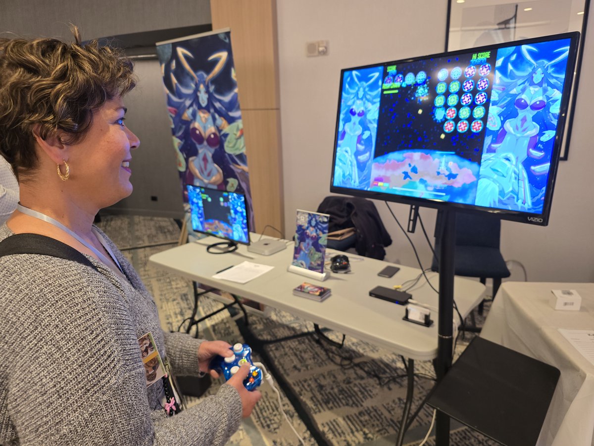 KapaEnt's tweet photo. We had a new demo of Buzz Kill Zero that had many new features & the reception was overwhelming!! Thanks to everyone for the compliments, emails, & even ideas to add into the game!!
#indiegames #shmups #shmuplife #arcadegame #retrogaming #blerdcon2025 https://t.co/NRGkod9WmX