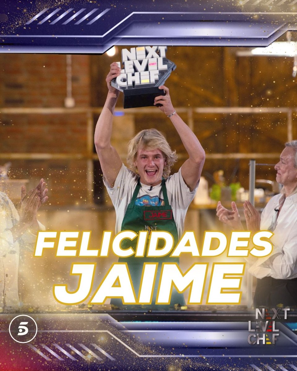 nextlevelchefes's tweet image. 🏆 ¡Enhorabuena, Jaime! Tu constancia, tu pasión por la cocina y tu gran talento te han llevado hasta la victoria. ¡Felicidades! #NextLevelChef #FinalNextLevelChef