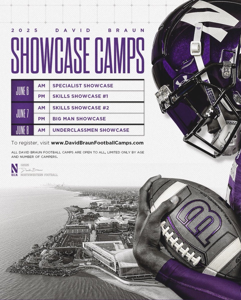 Thank you for the camp invite <a href="/zmart_15/">Zach Martin</a> and <a href="/NUFBFamily/">Northwestern Football</a>! Can’t wait to showcase my skills! <a href="/CoachDanMcGuire/">Dan McGuire</a> <a href="/EDGYTIM/">Timothy “EDGYTIM” OHalloran</a> <a href="/CoachGalloway44/">Chris Galloway</a> <a href="/ThrowItDeep/">Throw It Deep</a> <a href="/Bryan_Ault/">Bryan Ault - Midwest Scout</a> <a href="/gobigrecruiting/">Go Big Recruiting</a>