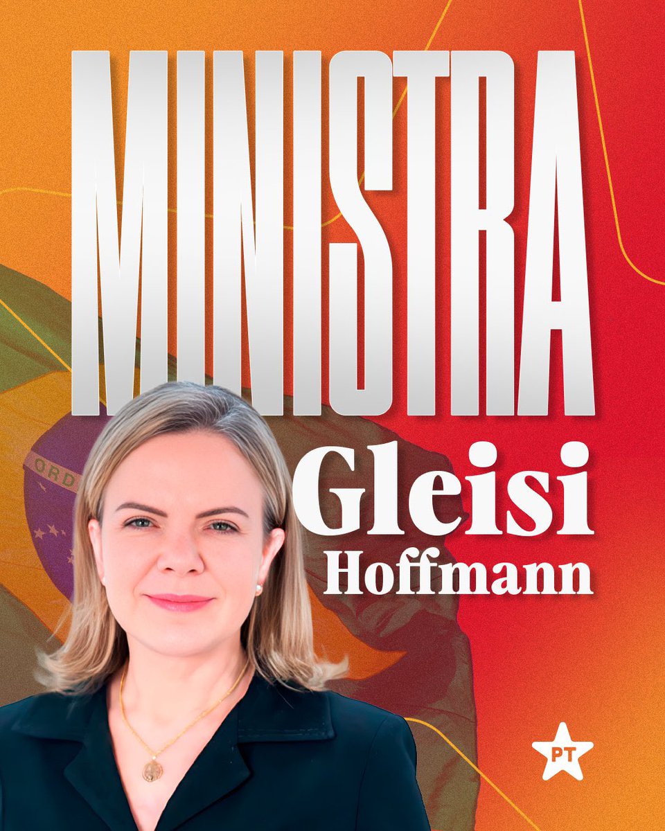 Gleisi Hoffmann, PETISTA, COMPETENTE, INTELIGENTE, INDEPENDENTE, DEMOCRATA, FOI SENADORA, DEPUTADA FEDERAL, PRESIDENTA NACIONAL DO PT E É MUITO... MAS MUITO BONITA 😍! O Presidente Lula está coberto de razão!!!