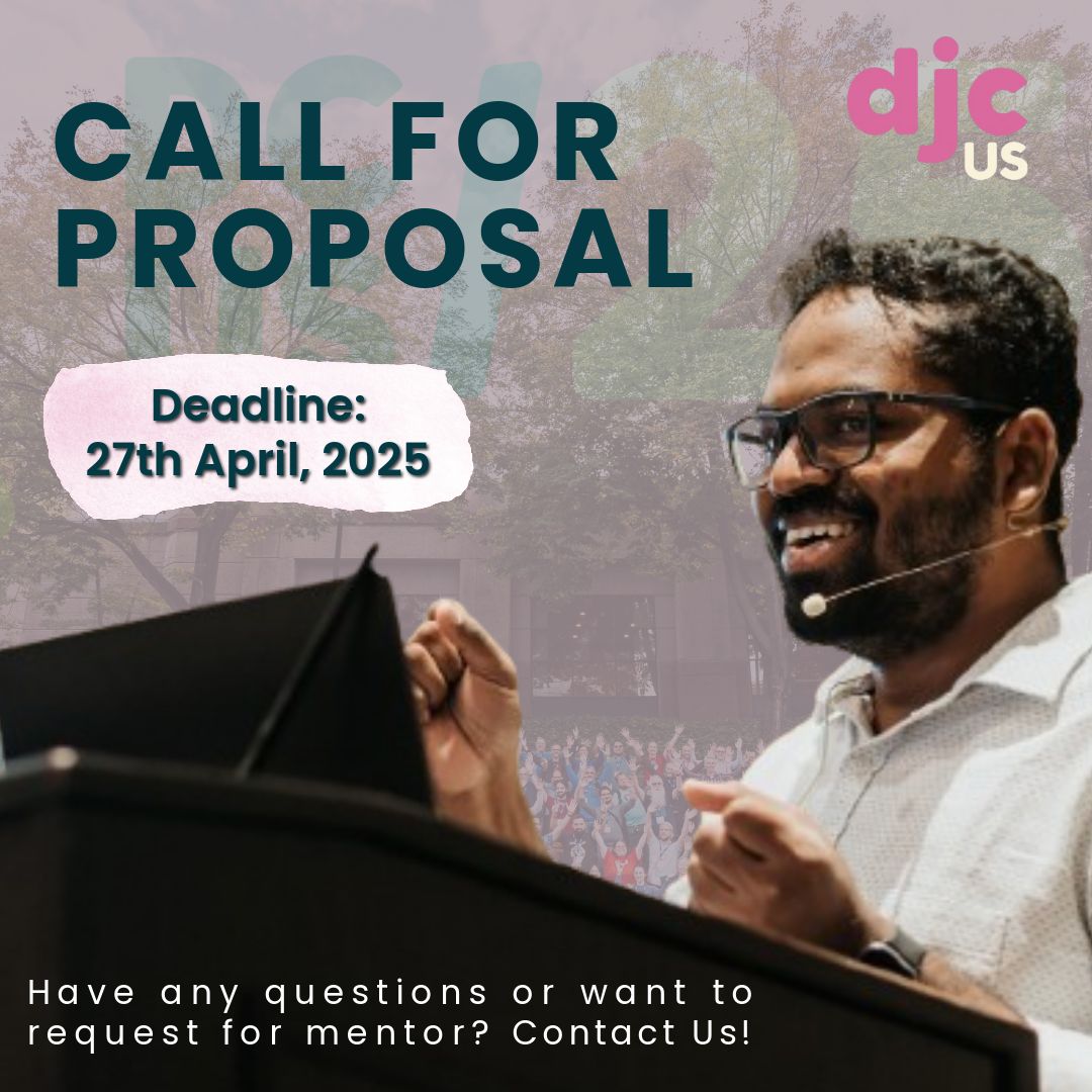 CALL FOR PROPOSALS!  We can't wait to hear what talks you want to present! You can get more information and submit here!

pretalx.com/djangocon-us...