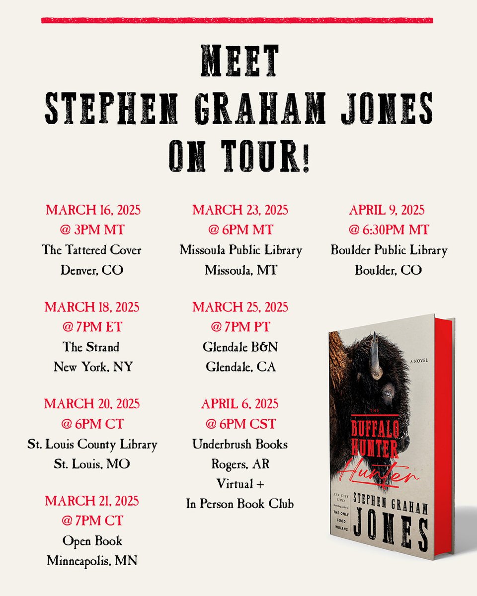 The Weasel Plume Protection Society tee turned out fabulous! Just in time for the March 18 release of Stephen Graham Jones' THE BUFFALO HUNTER HUNTER from <a href="/SagaPressBooks/">Saga Press</a>! SGJ's book tour starts March 16 - if you're going, order now at jadeshirt.com and attend in style!