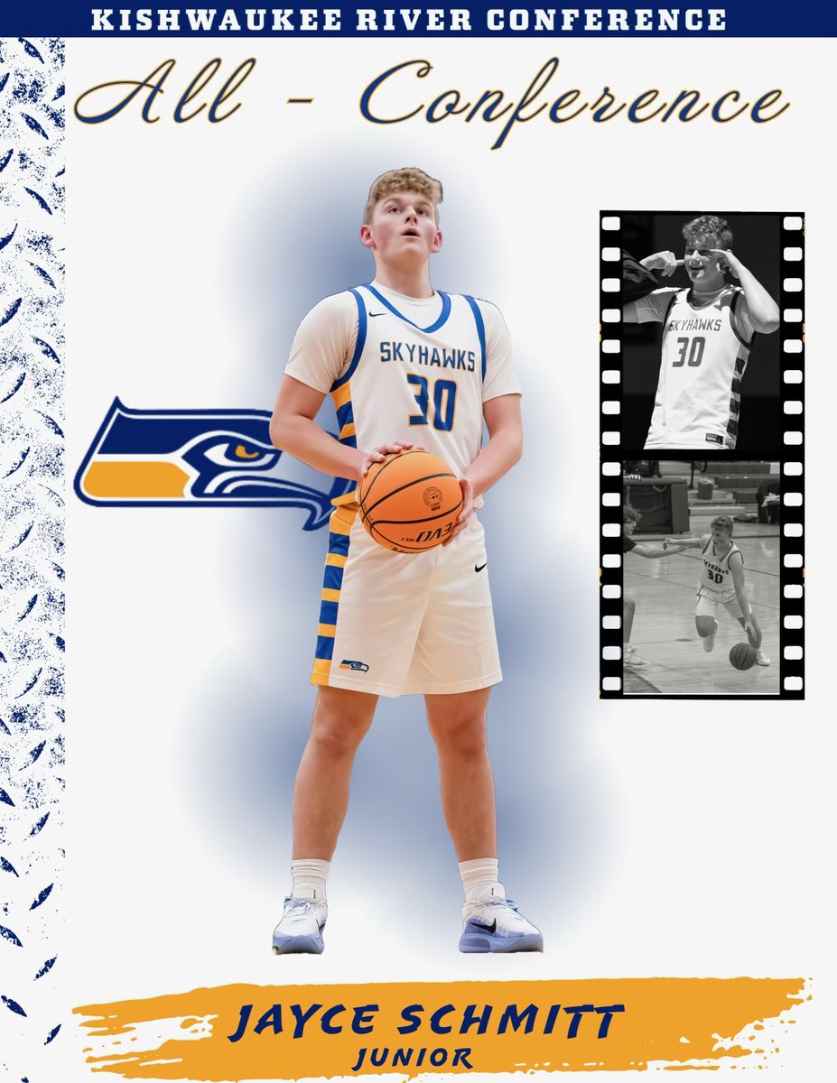 Its Official!  Congrats to #SkyhawkBasketball <a href="/Jayce_Schmitt/">Jayce</a> on being selected All-KRC!