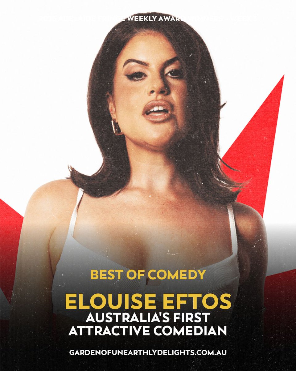 The 𝘞𝘦𝘦𝘬𝘭𝘺 𝘈𝘸𝘢𝘳𝘥 𝘞𝘪𝘯𝘯𝘦𝘳𝘴 keep pouring in! 🏆

A huge congratulations to Rob Carlton's 𝘞𝘪𝘭𝘭𝘪𝘯𝘨 𝘗𝘢𝘳𝘵𝘪𝘤𝘪𝘱𝘢𝘯𝘵, 𝘚𝘩𝘪𝘵-𝘧𝘢𝘤𝘦𝘥 𝘚𝘩𝘢𝘬𝘦𝘴𝘱𝘦𝘢𝘳𝘦 and Australia's First Attractive Comedian 𝘌𝘭𝘰𝘶𝘪𝘴𝘦 𝘌𝘧𝘵𝘰𝘴!