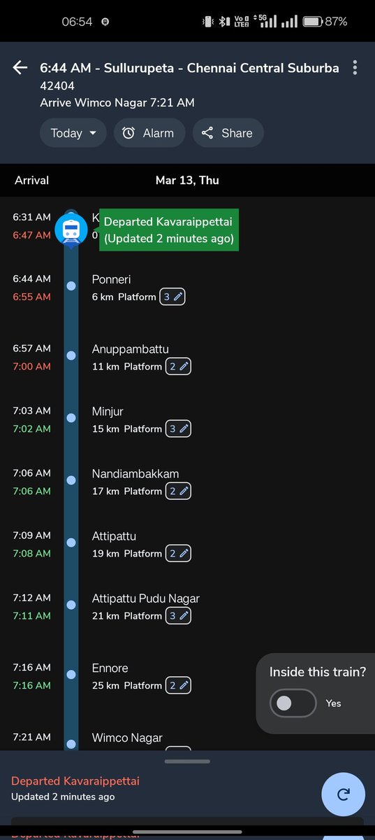ash_asha14's tweet photo. Thread: 🚆 Urgent Complaint to @GMSRailway @DrmChennai
1/ I am a daily commuter from Ponneri to Chennai, relying on local trains—the only fast &amp; affordable option for thousands. But irregular train schedules &amp; delays are making our daily travel a nightmare. #ChennaiLocalTrains https://t.co/JkTeqTDpgS
