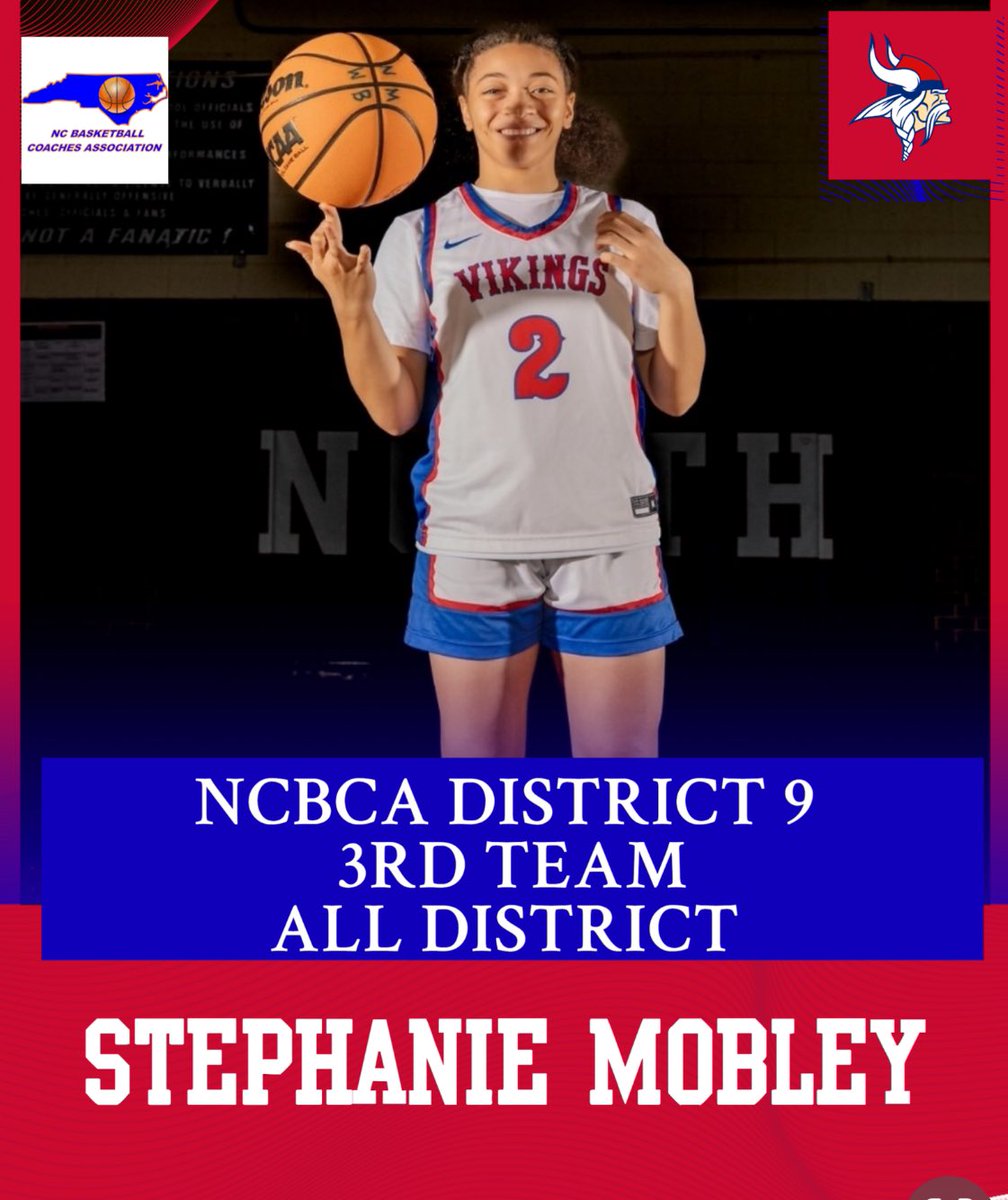 North Meck WBB 🏀 (@northmeckwbb) on Twitter photo 🏀Congratulations to <a href="/StephMobley2026/">Stephanie Mobley</a> for being named to the NCBCA District 9 All District Team. 🔵🔴 🏀Congratulations to <a href="/StephMobley2026/">Stephanie Mobley</a> for being named to the NCBCA District 9 All District Team. 🔵🔴