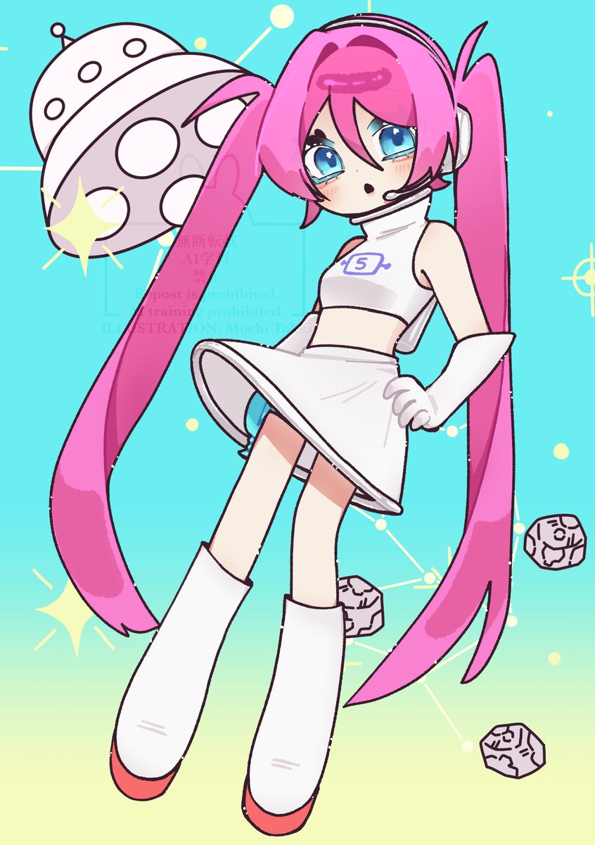 MochiTokkii_'s tweet photo. 「Module 4: Space Channel 5」 Pink space miku time! Definitely something new! This one was fun to draw!
#projectdivamegamix #projectdiva #hatsunemiku #初音ミク #mikuday #ミクの日 #mikudayo https://t.co/Nm2blbzF8z
