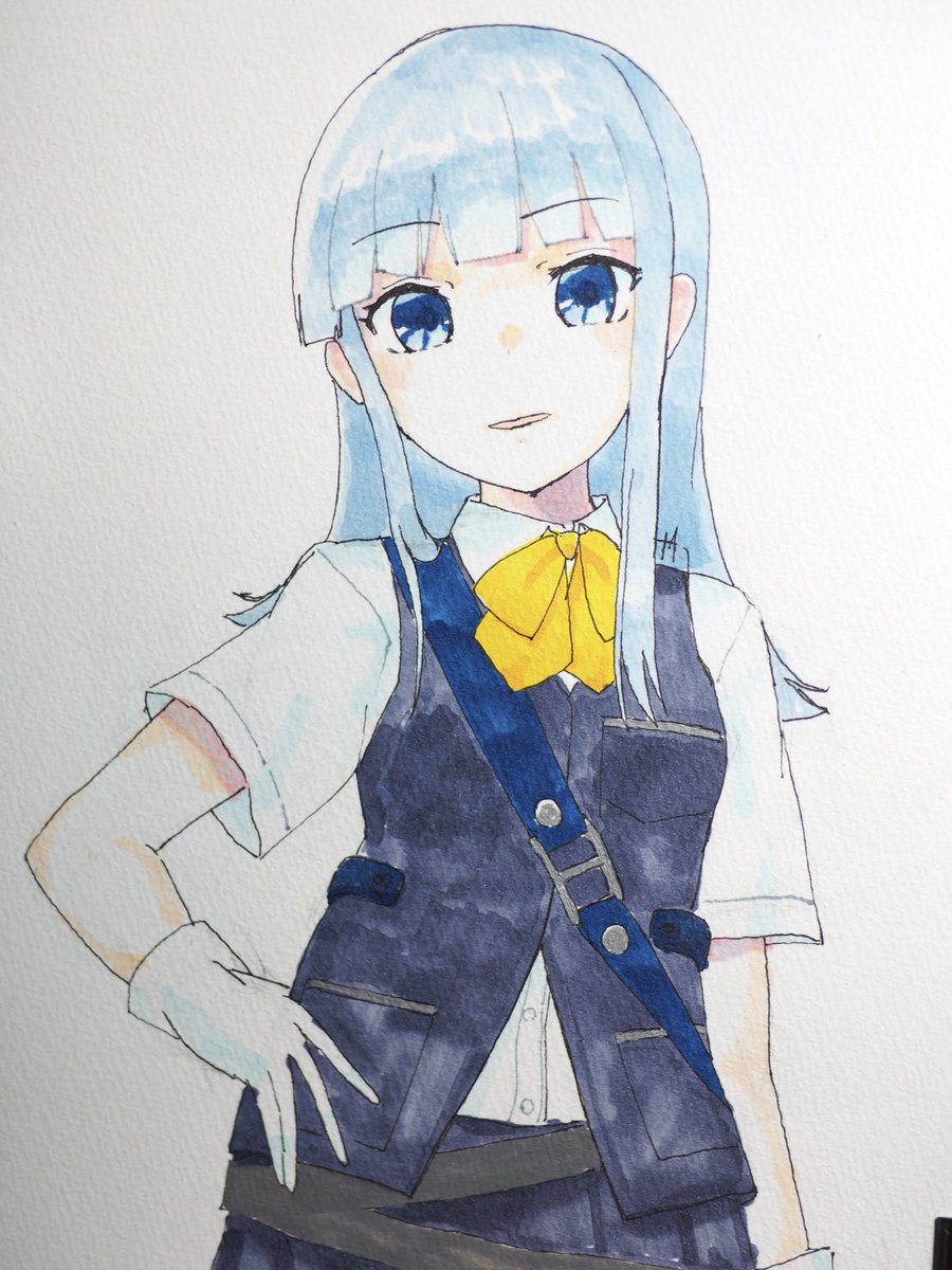 初風(艦これ) 「初めてのコピック初風(一部ガンダムマーカー使用) 」|夕翔 (ゆうしょう)のイラスト