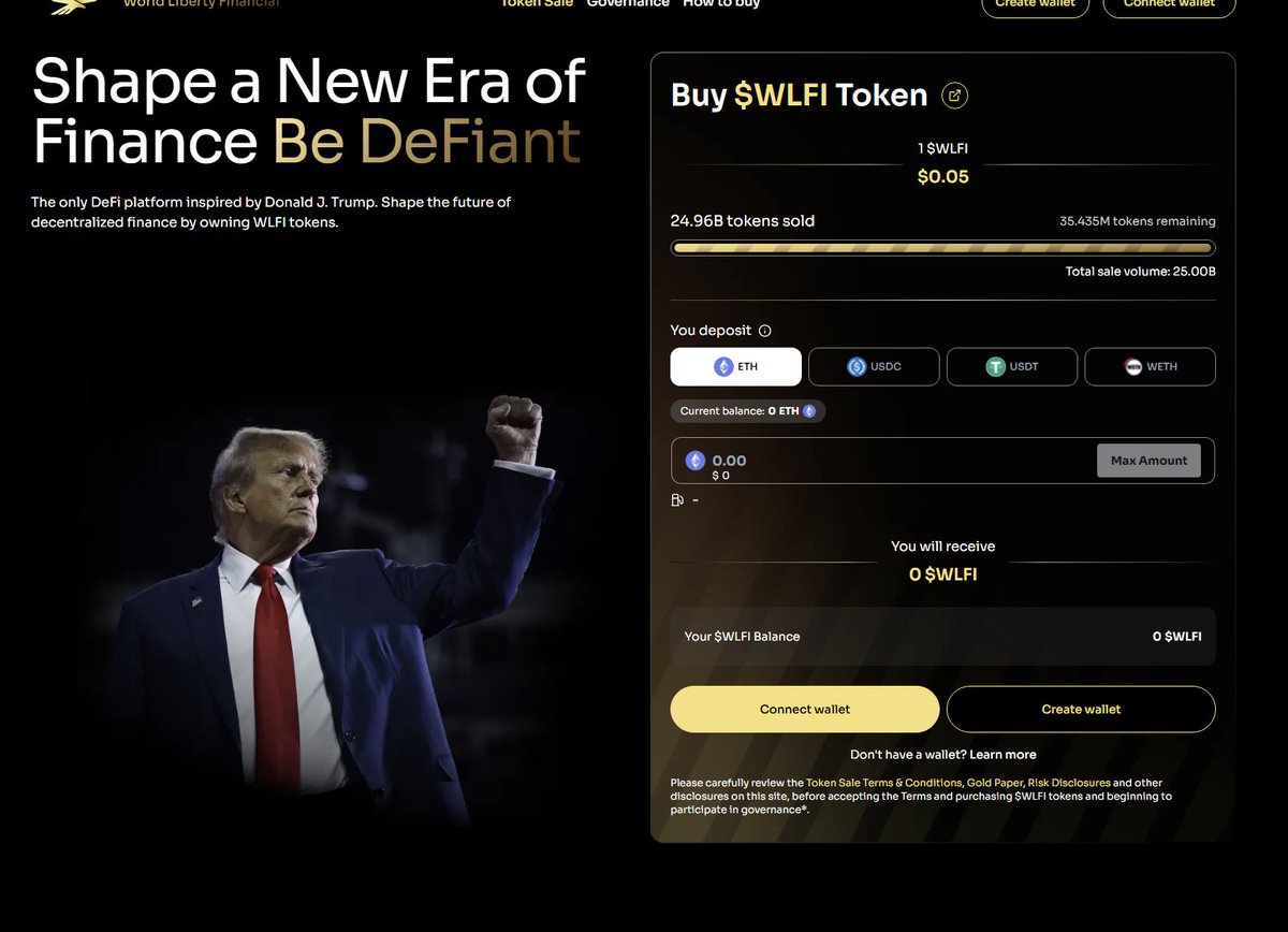 🔵 - MTC - "Successo Strabiliante per la Criptovaluta WLFI: Vendute il 99,84% delle Quote in Pochi Giorni"