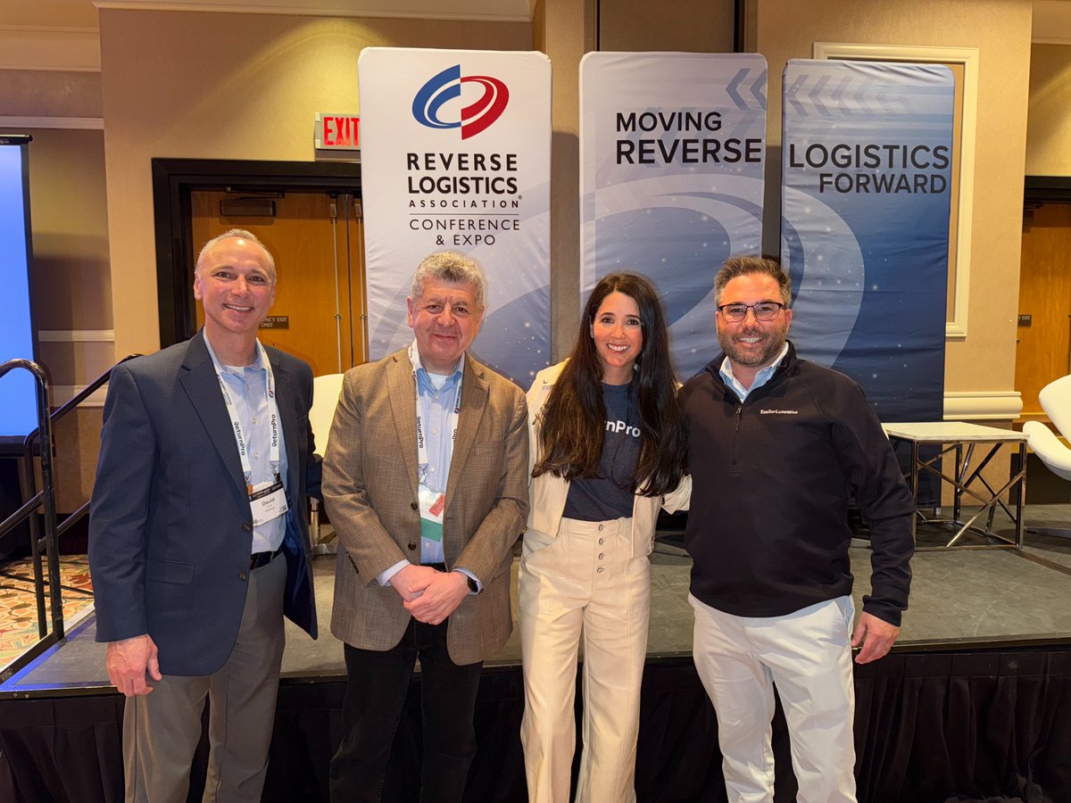 MarkVenaTechGuy's tweet photo. Was thrilled to moderate a panel at the @RL_Association conference on #reverselogistics with a stellar group #FaraAlexander #VincePusateri #DavidKozar @Vitamix @EssiLux @ReturnProHQ https://t.co/jJCPjLniDW