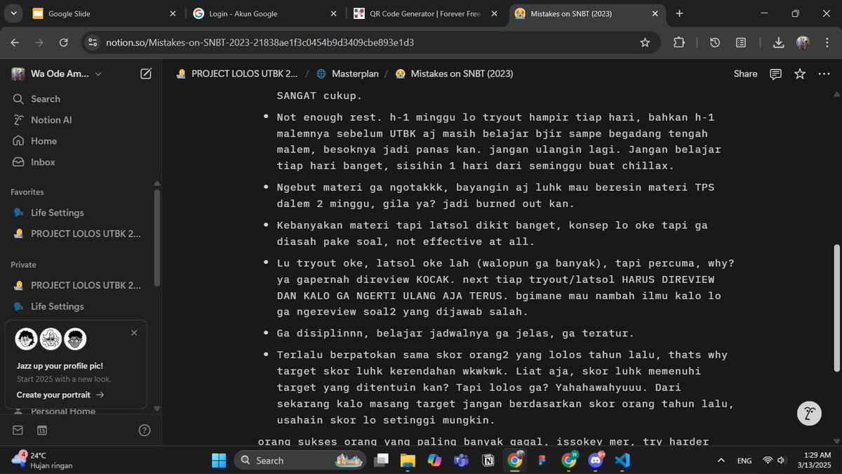 Bwat adik2, semoga tdk mengulangi kesalahan yang sama ia