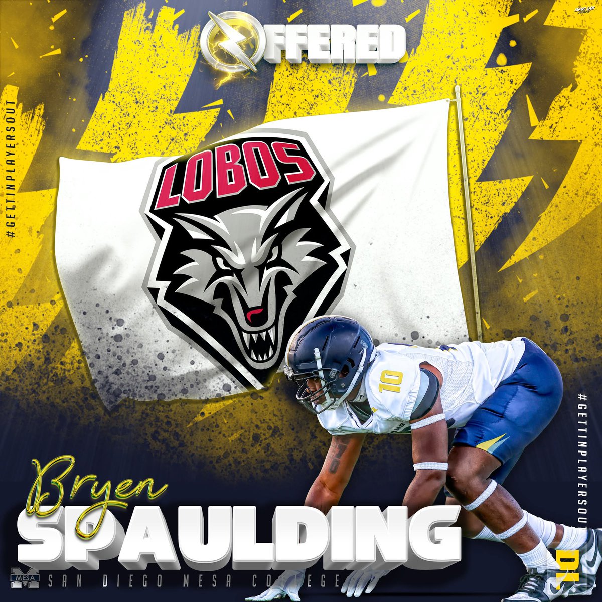 OLYMPIANS (@sdmesafootball) on Twitter photo Congratulations to Olympian DL <a href="/BryenSpaulding_/">3 ⭐️Bryen Spaulding</a> on his OFFICIAL D1 offer from <a href="/UNMLOBOS/">New Mexico Lobos</a>
#GettinPlayersOut
<a href="/BallCoachGW/">Gary Watkins Jr</a> <a href="/PrezHands/">Ashanti Hands, Ed.D.</a> <a href="/PointLomaFB/">PL Pointers Football 🐾</a> <a href="/JUCOFFrenzy/">JUCO Football Frenzy</a> <a href="/EC_Preps_SD/">EC Preps</a> <a href="/sdfootball/">Ray from SDFN</a> <a href="/CoachChevSD/">Coach Chevalier</a>
📸 <a href="/Nicole2Noel/">Nicole Noel Photography LLC</a> 💻 <a href="/SwagLabGD/">Dan Ruiz - Swag Lab - Graphic Design</a> Congratulations to Olympian DL <a href="/BryenSpaulding_/">3 ⭐️Bryen Spaulding</a> on his OFFICIAL D1 offer from <a href="/UNMLOBOS/">New Mexico Lobos</a>
#GettinPlayersOut
<a href="/BallCoachGW/">Gary Watkins Jr</a> <a href="/PrezHands/">Ashanti Hands, Ed.D.</a> <a href="/PointLomaFB/">PL Pointers Football 🐾</a> <a href="/JUCOFFrenzy/">JUCO Football Frenzy</a> <a href="/EC_Preps_SD/">EC Preps</a> <a href="/sdfootball/">Ray from SDFN</a> <a href="/CoachChevSD/">Coach Chevalier</a>
📸 <a href="/Nicole2Noel/">Nicole Noel Photography LLC</a> 💻 <a href="/SwagLabGD/">Dan Ruiz - Swag Lab - Graphic Design</a>