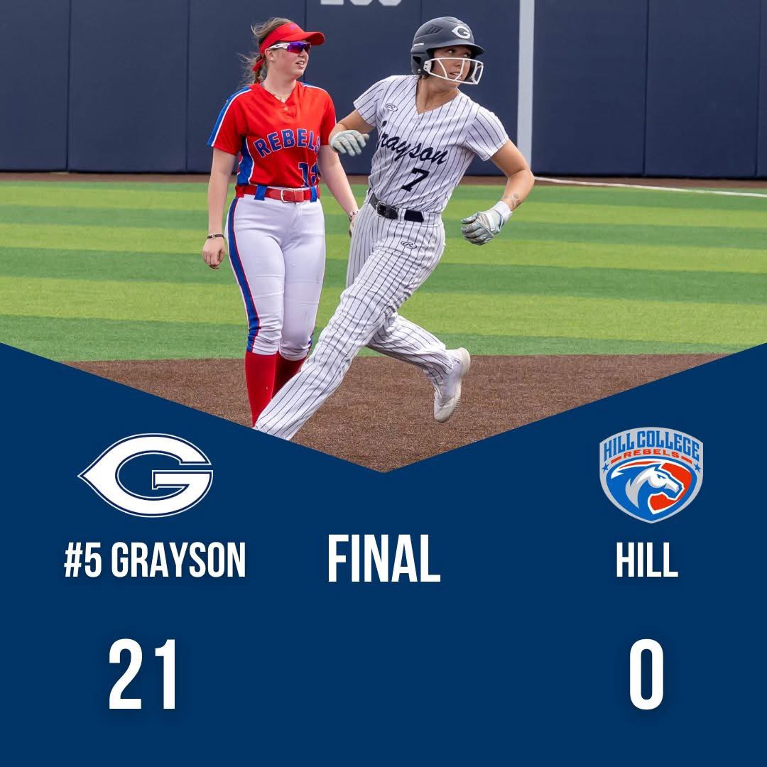 It was a great start to the series in game one! Fifth straight game scoring 10+ runs! 

-Sophie Jenkins: 3-5, 2 HR, 8 RBI
-Daeya Moses: 3-4, HR, 5 RBI
-Layne Reh: 3-5, 2 RBI
-Halle Giaudrone: 2-3, 2 RBI
-Bella Wolfe: 2-4, RBI
-Delilah Robles: 4 IP, 0 H, 0 R, 7 K