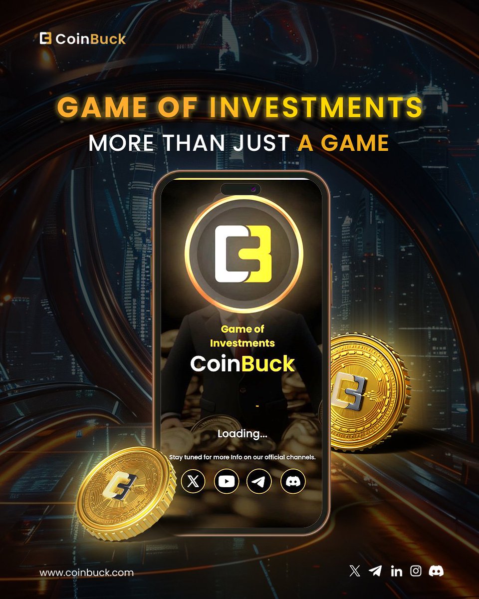 Not just a game, it’s a battlefield for the smartest investors. 📈💰
In the Game of Investments, every move counts. Strategy, and rewards are all part of the journey. Are you ready to play, strategize, and win big? 🏆

Join Now🚀: t.me/coinbuck_minia…