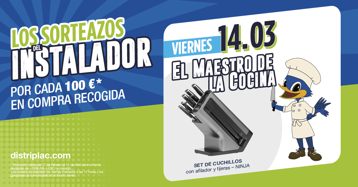 Distriplac_dp's tweet photo. ¡Mañana es el día!
El segundo #Sorteazo is coming...
De la que haces tu compra semanal, aumenta hasta la 100 € y pide tu papeleta cuando la recojas.
A más papeletas, más oportunidades para hacerte con este juego de cuchillos 😉
#SorteazoDistriplac #GanaconDistriplac https://t.co/LyN94T8vjp