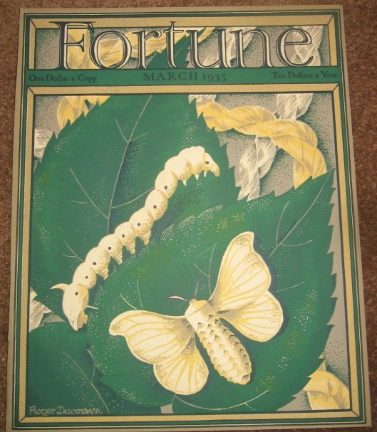 Copertina originale RIVISTA FORTUNA marzo 1935  baco da seta #soncinomusei #soncinocultura #borgodisoncinoofficial #iborghipiubelliditalia