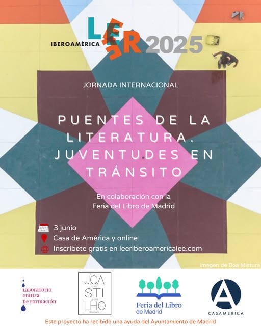 Laboratorio Emília (@labemilia) on Twitter photo 🆕3 de junio, apúntate a #LeerIberoaméricaLee, en la Feria del Libro de Madrid #FLMadrid25
👥23 voces de África, América Latina y Europa conversan, exploran...
🔗Apúntate gratis leeriberoamericalee.com
👉Organizan @laboratorioemilia @ferialibromadrid @jocastilho <a href="/casamerica/">Casa de América</a> 🆕3 de junio, apúntate a #LeerIberoaméricaLee, en la Feria del Libro de Madrid #FLMadrid25
👥23 voces de África, América Latina y Europa conversan, exploran...
🔗Apúntate gratis leeriberoamericalee.com
👉Organizan @laboratorioemilia @ferialibromadrid @jocastilho <a href="/casamerica/">Casa de América</a>