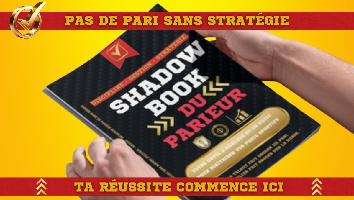 shadowparieur's tweet image. Liste non exhaustive des bénéfices de votre carnet Shadow Book :

✅Suivi précis de vos paris
✅Amélioration continue grâce à l'analyse
✅Gestion optimisé de votre bankroll
✅Décisions éclairées et stratégiques
✅Réduction des erreurs répétitives
✅Maitrise du mental/discipline