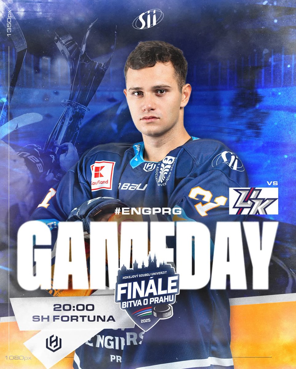 ČVUT Engineers Prague (@engineersprague) on Twitter photo 🚨 GAMEDAY | Den Bitvy o Prahu konečně tady. Těšíte se?!
Jako předkrm od 17:00 VŠExČZU a potom od 20:00 finále, kde si to rozdáme s <a href="/UKKingsPrague/">UK Kings Prague</a> o titul krále Prahy.
Tak co, uvidíme se v Holeškách?!
🔥💙🦁
#engprg #bitvaoprahu 🚨 GAMEDAY | Den Bitvy o Prahu konečně tady. Těšíte se?!
Jako předkrm od 17:00 VŠExČZU a potom od 20:00 finále, kde si to rozdáme s <a href="/UKKingsPrague/">UK Kings Prague</a> o titul krále Prahy.
Tak co, uvidíme se v Holeškách?!
🔥💙🦁
#engprg #bitvaoprahu