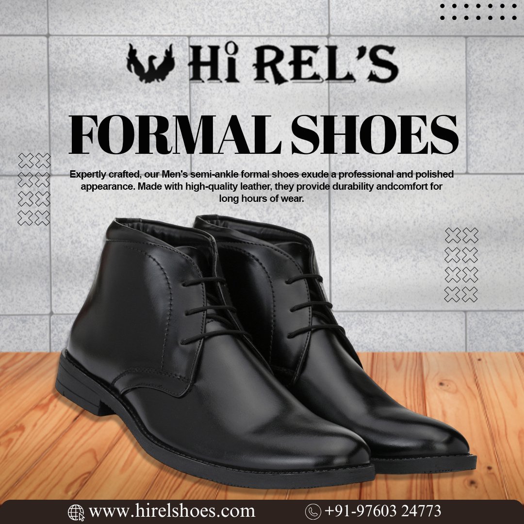 Hi_Rels's tweet photo. 👞 Step into Elegance with Hirel’s Semi-Ankle Formal Shoes! 👞

Upgrade your style with comfort and class. Perfect for every occasion!

🛍️ Shop now: www.hirelshoes

#hirelsshoes #formalshoes #menstyle #semiankleshoes #stepinstyle #luxuryfootwear #mensfashion #shopnow #classylook https://t.co/pH2ZJh2CbC