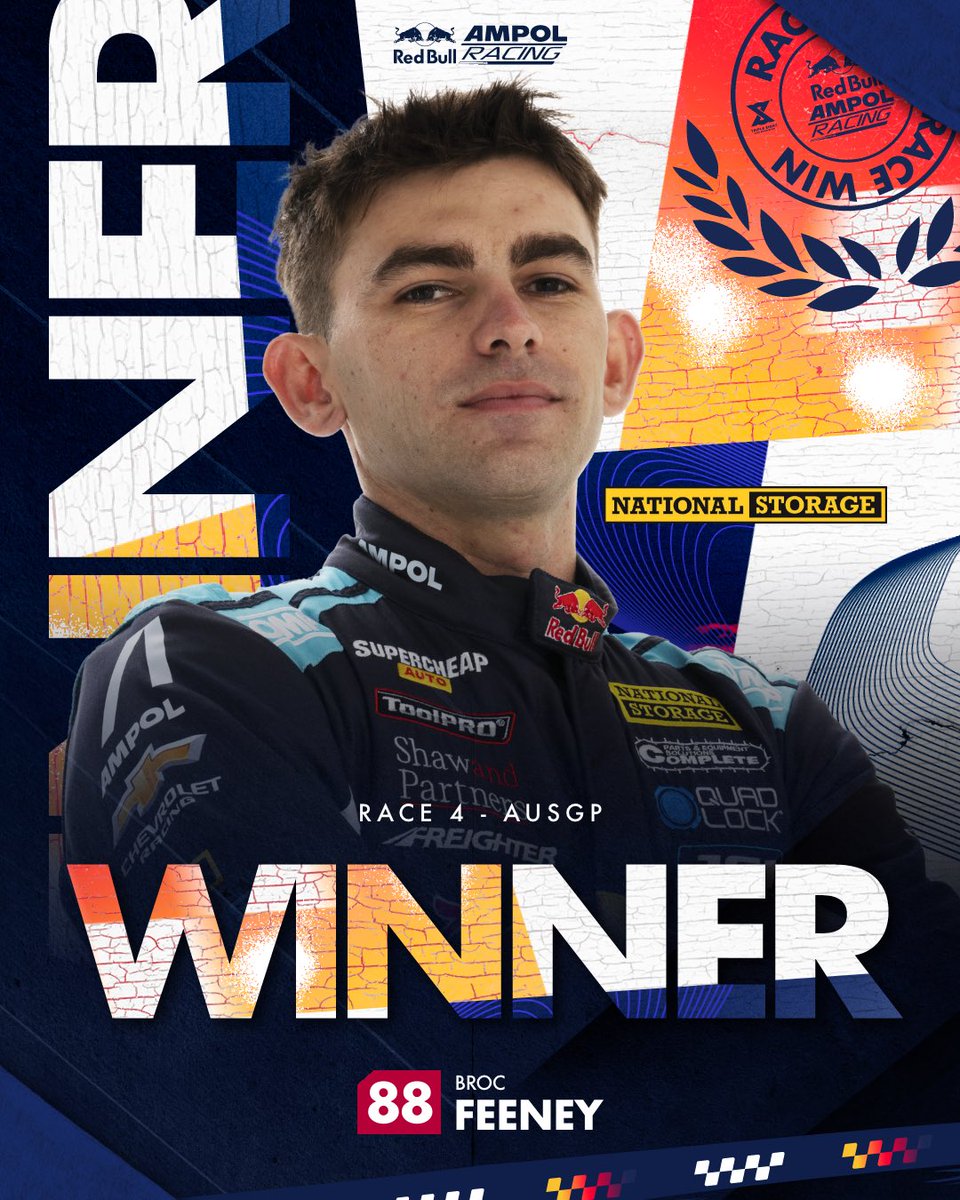 redbullampol's tweet photo. CONVERTED 👊
Pole 👉 Race Win for @brocfeeney93 🏁
#RedBullAmpol https://t.co/wI6frsZASh