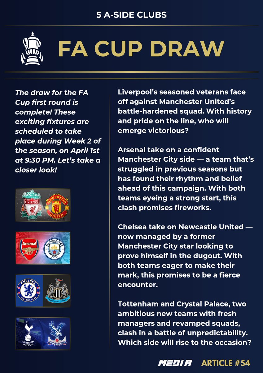 Virtual6s's tweet image. FA Cup ⚽️