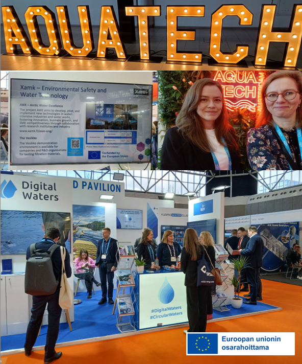 Xamkin osaamiskärki Ympäristöturvallisuus ja vesiteknologia sekä AWE-hanke mukana Aquatech Amsterdam tapahtumassa 11. – 14.3.2025.
#euroopanunioninosarahoittama #xamk #BlueEconomyMikkeli (BEM) #savonia #kamk #vtt #Lut #Oulunyliopisto #GTK #THL #pohjoissavonliitto #eteläsavo