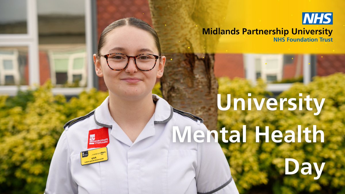 It's #UniversityMentalHealthDay! 💙 

Shout-out to students on placement with us, gaining valuable experience while managing mental health challenges. Your mental health matters - take time for yourself &amp; reach out to Talking Therapies if needed: mpft.nhs.uk/talkingtherapi… 💪