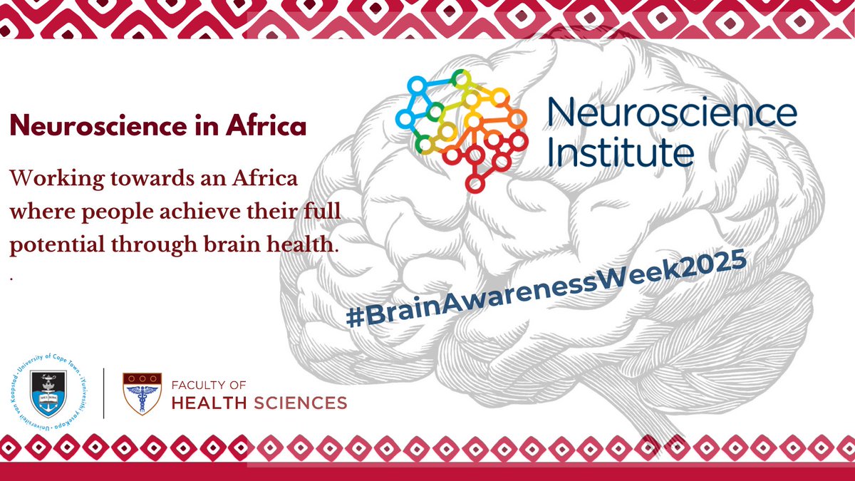 UCT Health Sciences (@ucthealthsci) on Twitter photo #BrainAwarenessWeek2025 and we are proud to showcase our <a href="/UCT_NI/">UCT Neuroscience Institute</a>, working through an interdisciplinary network of scientists and clinicians to improve lives and advance our understanding of the human brain in the African context. <a href="/UCT_Research/">UCT Research</a> <a href="/UCT_news/">UCT</a>
neuroscience.uct.ac.za #BrainAwarenessWeek2025 and we are proud to showcase our <a href="/UCT_NI/">UCT Neuroscience Institute</a>, working through an interdisciplinary network of scientists and clinicians to improve lives and advance our understanding of the human brain in the African context. <a href="/UCT_Research/">UCT Research</a> <a href="/UCT_news/">UCT</a>
neuroscience.uct.ac.za