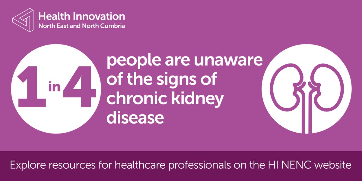 Health Innovation NENC (@hi_nenc) on Twitter photo Early detection is crucial to slowing the progression of chronic kidney disease 
At HI NENC, we support GPs with resources like CDRC searches, webinars & patient materials to improve detection & treatment. 
Explore resources: healthinnovationnenc.org.uk/what-we-do/imp…
#WorldKidneyDay Early detection is crucial to slowing the progression of chronic kidney disease 
At HI NENC, we support GPs with resources like CDRC searches, webinars & patient materials to improve detection & treatment. 
Explore resources: healthinnovationnenc.org.uk/what-we-do/imp…
#WorldKidneyDay