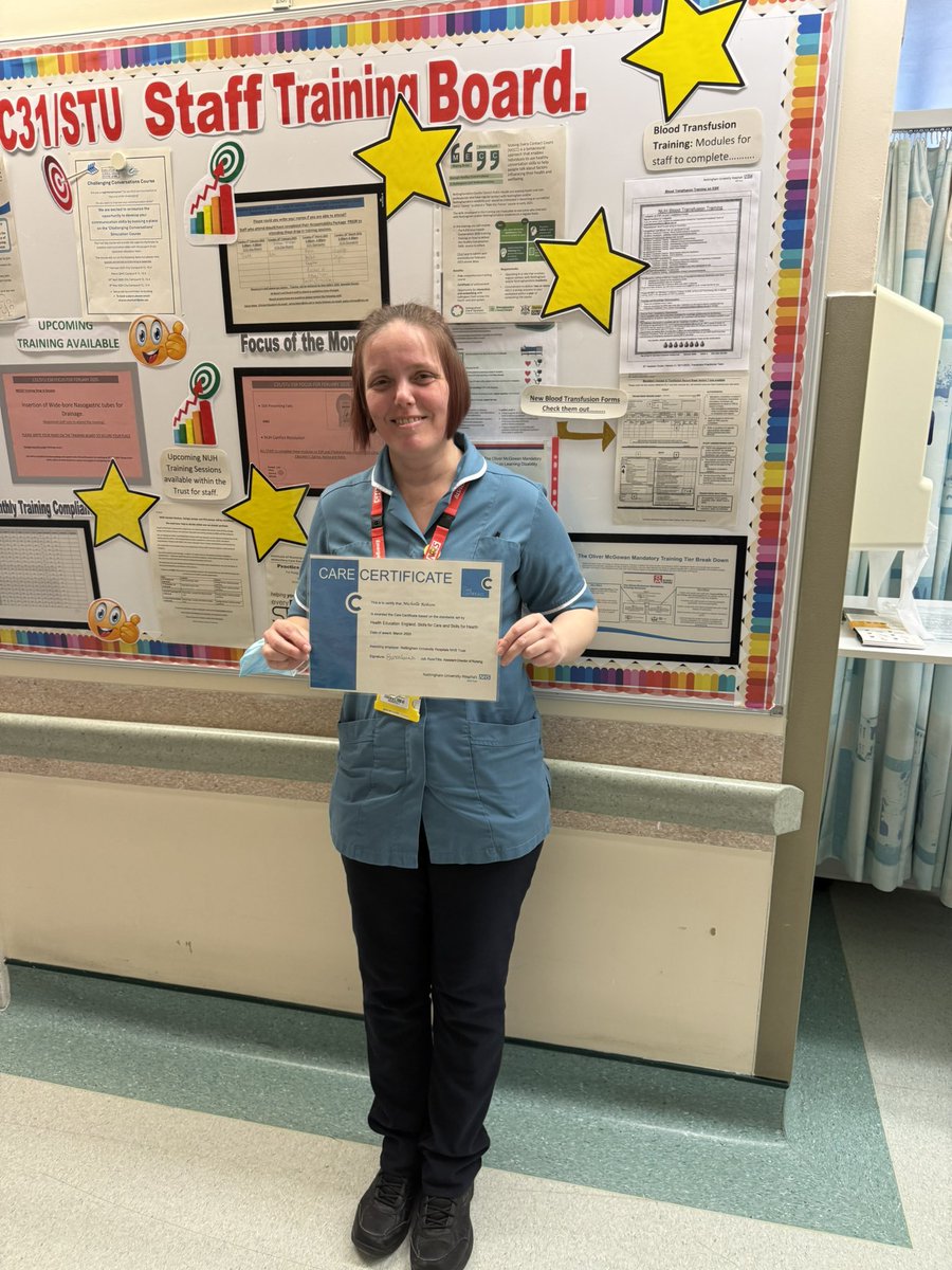 Star of the month &amp; another care certificate completed! Congrats Sarah &amp; Michelle ❤️❤️