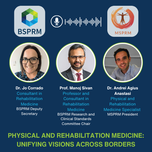 British Society of Physical & Rehab Medicine (@bsprm_uk) on Twitter photo Dr. <a href="/joannacorrado01/">Jo Corrado</a> (BSPRM Deputy Secretary), Prof. <a href="/sivanmanoj/">MANOJ SIVAN</a> (BSPRM RCS Chair), and Dr. Andrei Agius Anastasi (MSPRM President) explore key topics shaping the evolution of Physical and Rehabilitation Medicine (PRM) in the UK and Malta. Dr. <a href="/joannacorrado01/">Jo Corrado</a> (BSPRM Deputy Secretary), Prof. <a href="/sivanmanoj/">MANOJ SIVAN</a> (BSPRM RCS Chair), and Dr. Andrei Agius Anastasi (MSPRM President) explore key topics shaping the evolution of Physical and Rehabilitation Medicine (PRM) in the UK and Malta.
