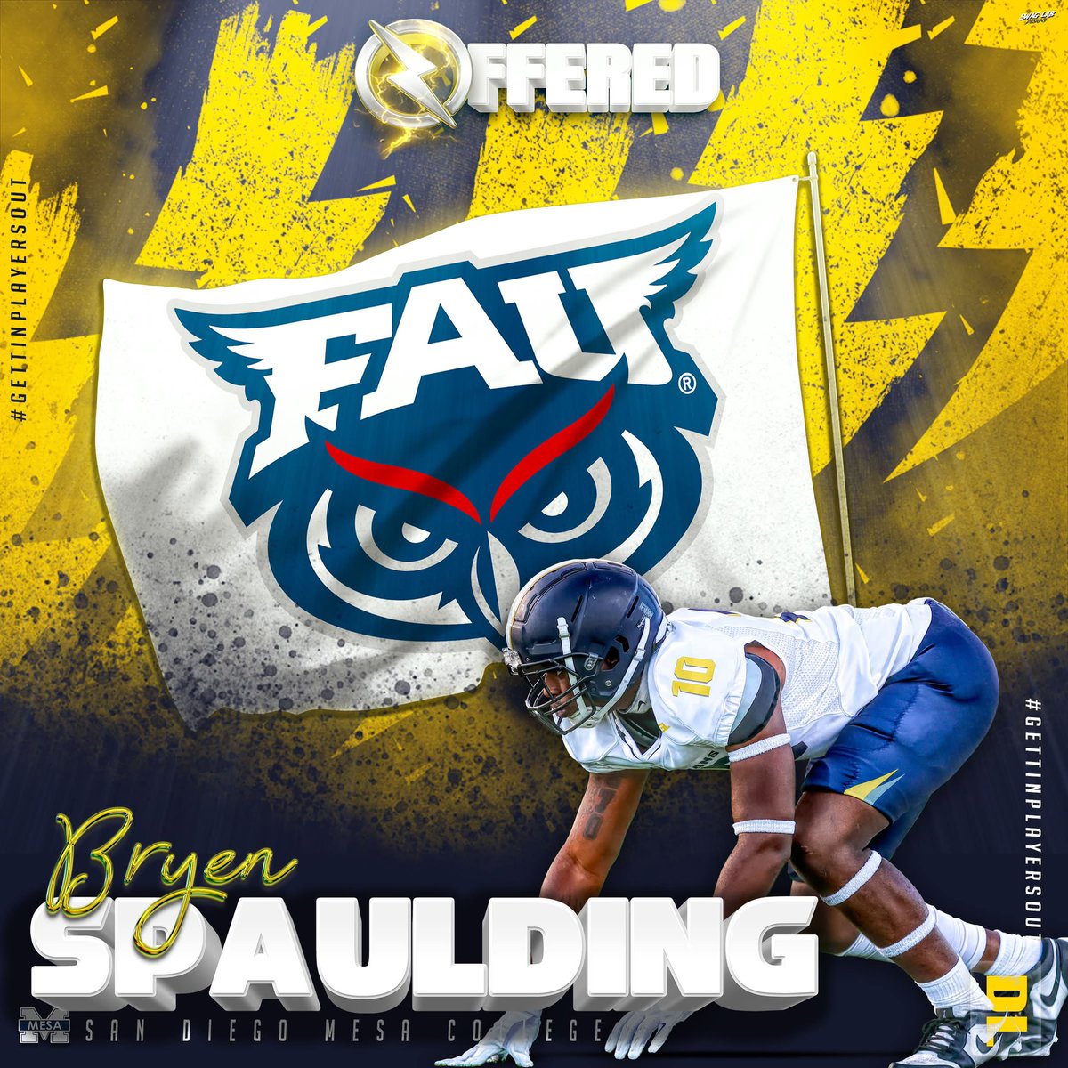 OLYMPIANS (@sdmesafootball) on Twitter photo Congratulations to Olympian DL <a href="/BryenSpaulding_/">3 ⭐️Bryen Spaulding</a> on his OFFICIAL D1 offer from <a href="/FAUFootball/">Florida Atlantic Football</a>
#GettinPlayersOut
<a href="/BallCoachGW/">Gary Watkins Jr</a> <a href="/PrezHands/">Ashanti Hands, Ed.D.</a> <a href="/PointLomaFB/">PL Pointers Football 🐾</a> <a href="/JUCOFFrenzy/">JUCO Football Frenzy</a> <a href="/CoachChevSD/">Coach Chevalier</a> <a href="/sdfootball/">Ray from SDFN</a> <a href="/Daygofootball/">San Diego Football</a>
📸 <a href="/Nicole2Noel/">Nicole Noel Photography LLC</a> 💻 <a href="/SwagLabGD/">Dan Ruiz - Swag Lab - Graphic Design</a> Congratulations to Olympian DL <a href="/BryenSpaulding_/">3 ⭐️Bryen Spaulding</a> on his OFFICIAL D1 offer from <a href="/FAUFootball/">Florida Atlantic Football</a>
#GettinPlayersOut
<a href="/BallCoachGW/">Gary Watkins Jr</a> <a href="/PrezHands/">Ashanti Hands, Ed.D.</a> <a href="/PointLomaFB/">PL Pointers Football 🐾</a> <a href="/JUCOFFrenzy/">JUCO Football Frenzy</a> <a href="/CoachChevSD/">Coach Chevalier</a> <a href="/sdfootball/">Ray from SDFN</a> <a href="/Daygofootball/">San Diego Football</a>
📸 <a href="/Nicole2Noel/">Nicole Noel Photography LLC</a> 💻 <a href="/SwagLabGD/">Dan Ruiz - Swag Lab - Graphic Design</a>