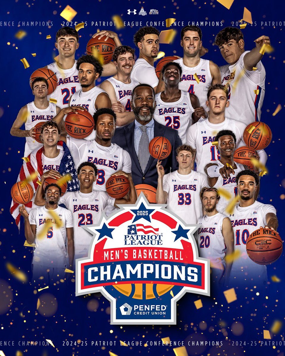 WE FINISHED THE JOB 🏆 

Patriot League Champions for the fourth time in program history‼️