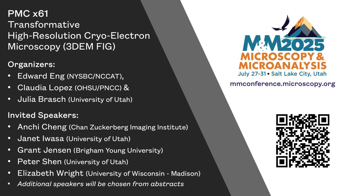 Have you used one of the #cryoEM NIH sponsored service centers &amp; ready to share your research? 

Join us at #MM2025 Pre-Meeting Congress (PMCX61) on Transformative CryoEM! Let's shape the future of microscopy &amp; structural biology research.

Register today:
mmconference.microscopy.org/registration-i…
