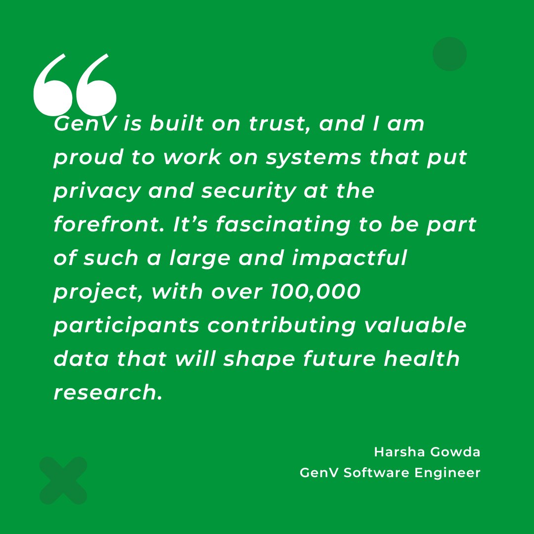 Meet Harsha Gowda, a passionate Software Engineer at GenV. He not only contributes his expertise to the program but is also part of GenV with his own family!

Harsha’s dual role highlights the incredible community spirit behind GenV. 

🔗genv.org.au/blog/spotlight…