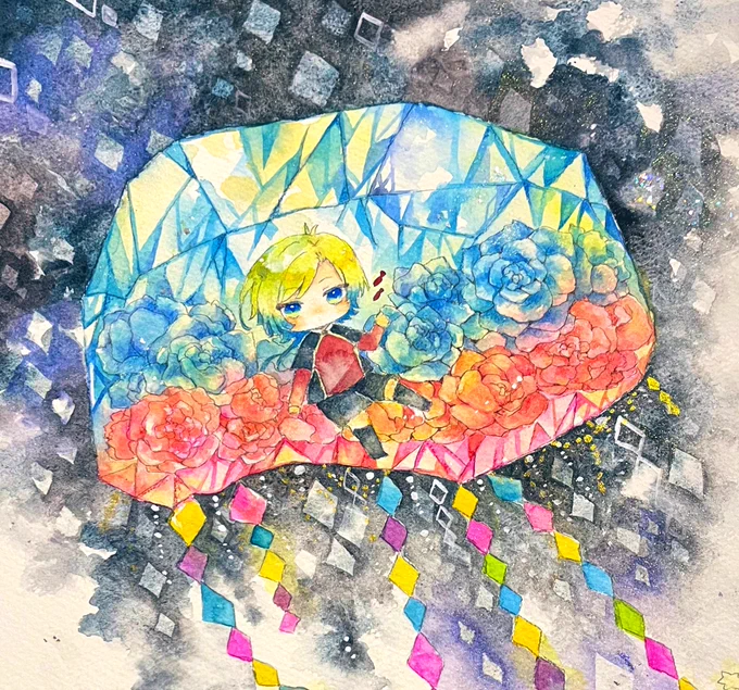 これが(線画)こうで(下塗り)こう(完成) 