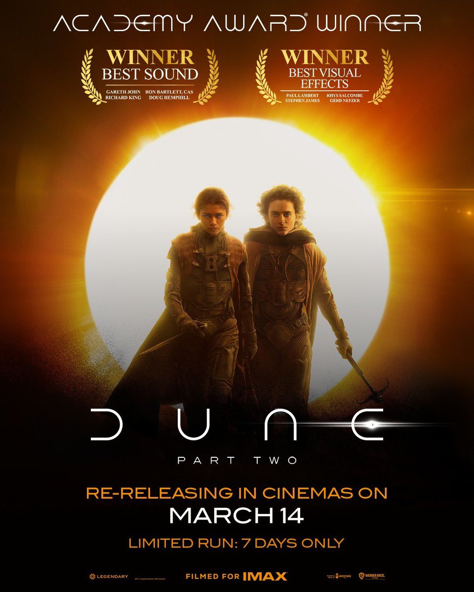 #Novocaine #Interstellar #Dune2 Tomorrow Onwards Audi 1 RGB Laser Dolby Atmos!
Advance booking opened!