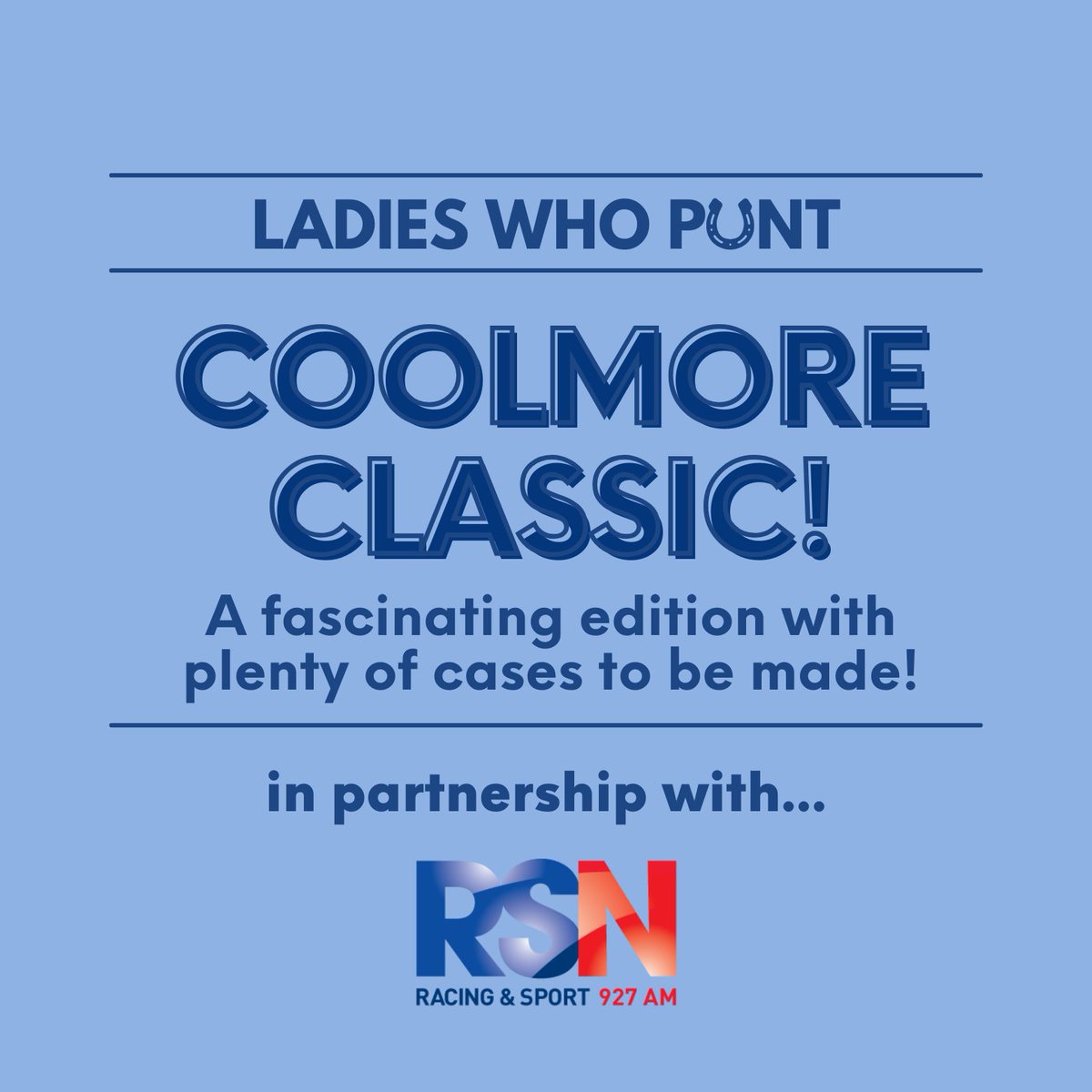 Fresh ep in your podcast feed! 
Some very nice fillies and mares to talk about, made for a great ep!
🔗linktree.com/ladieswhopunt
<a href="/RSN927/">RSN Racing & Sport</a> <a href="/gramage_/">Grace Ramage</a>