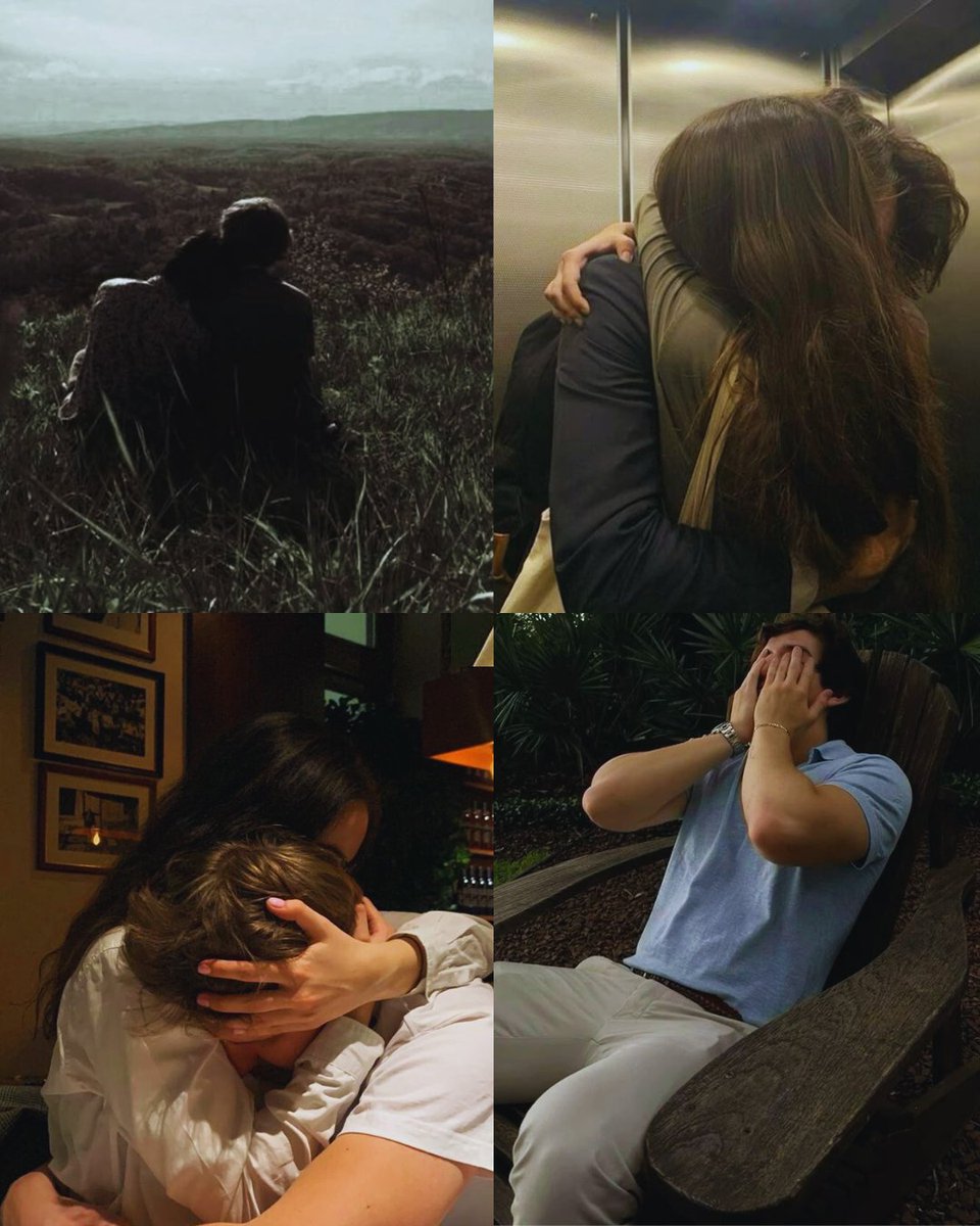 lokimackie's tweet image. Quando ele tem uma crise de ansiedade

"— Me diz o que você vê no quarto — ele diz.
— Uma cama — balbucio. — Uma cadeira. Uma janela. Uma garrafa de champanhe. Taças.
— Ótimo (...) Agora quatro coisas que você pode tocar.
— O roupão pendurado. A colcha da cama. O carpete...Você."