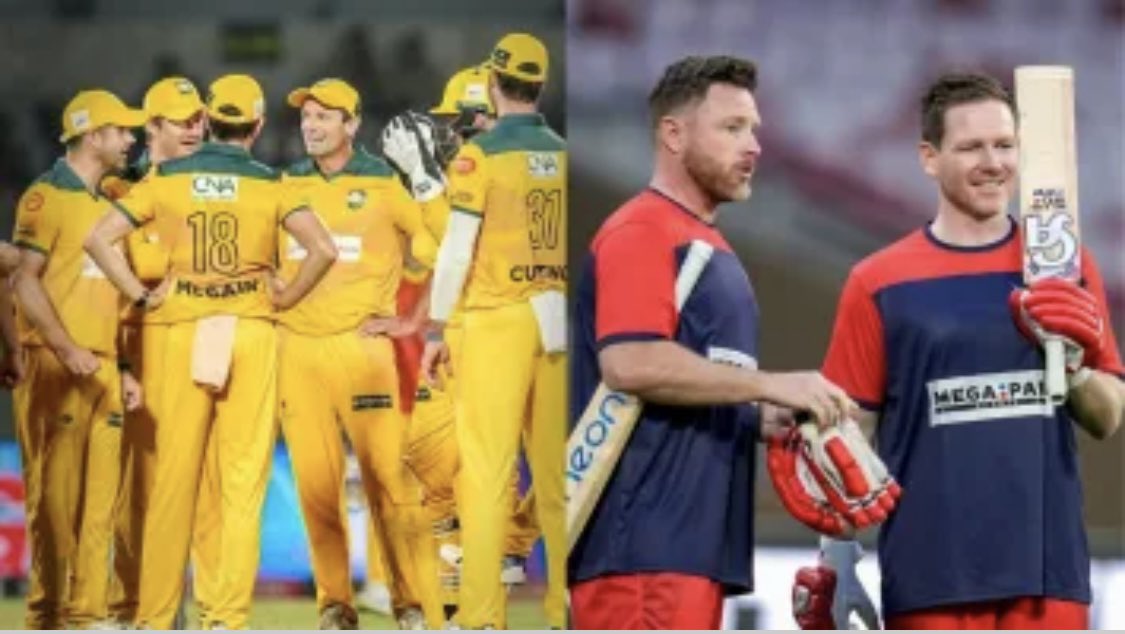 BigOtrivia's tweet image. In the Masters cricket tournament overnight, Australia chased down 210 to defeat England to advance to the semis.

The English finished last in their group, winless…. in keeping with their men’s and women’s national sides.
#TooFunny.