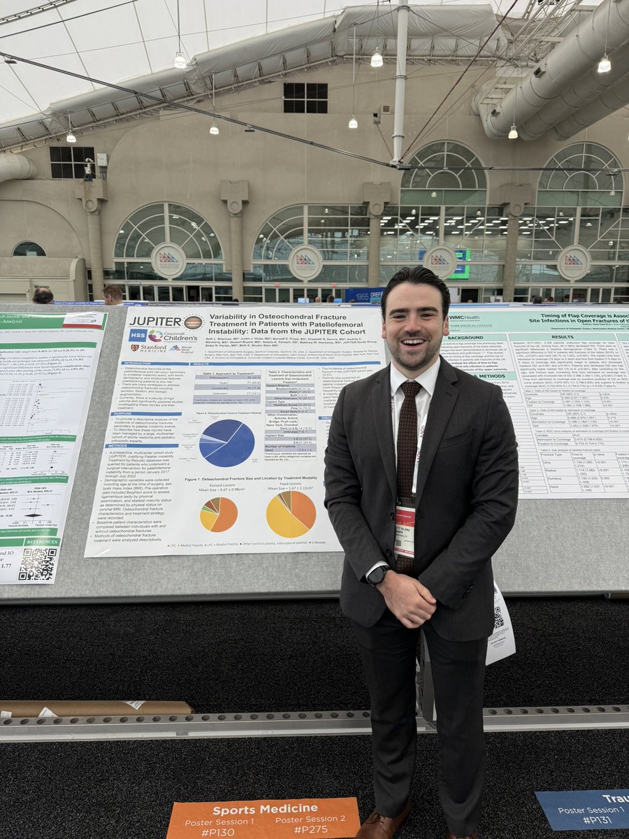 JUPITER Study Group (@jupiter_studies) on Twitter photo Past JUPITER RA, <a href="/BennettPropp/">Bennett Propp</a> presenting <a href="/SethLShermanMD/">Seth L Sherman, MD</a>’s study: Variability in Osteochondral Fracture Treatment in Patients with Patellofemoral Instability: Data from the JUPITER Cohort today at #aaos!
#patella #AAOS2025 Past JUPITER RA, <a href="/BennettPropp/">Bennett Propp</a> presenting <a href="/SethLShermanMD/">Seth L Sherman, MD</a>’s study: Variability in Osteochondral Fracture Treatment in Patients with Patellofemoral Instability: Data from the JUPITER Cohort today at #aaos!
#patella #AAOS2025