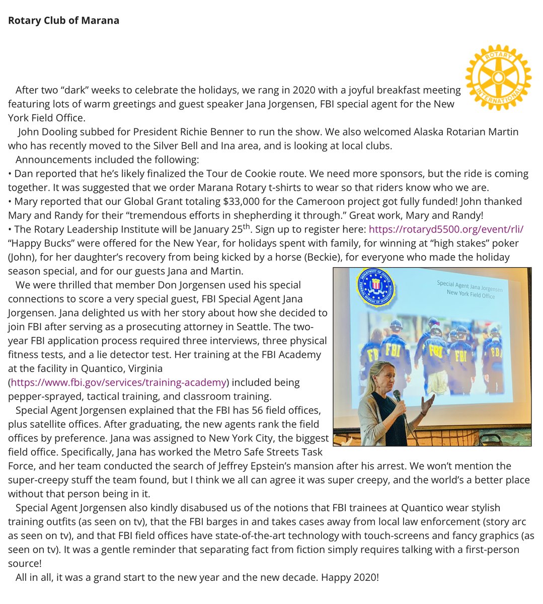 DenyTheMark2020's tweet image. Rotary Club knows where the “super-creepy stuff” found at Epstein’s went. Jana Jorgensen told them.
Doesn’t @AGPamBondi know about Rotary &amp;amp; Racine?
Doesn’t @FBIDirectorKash know why @GenFlynn was so involved with Racine but played dumb?
What #4WayTest? Does @RepThomasMassie know?